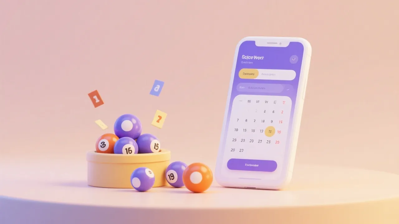 开奖与日历示意图